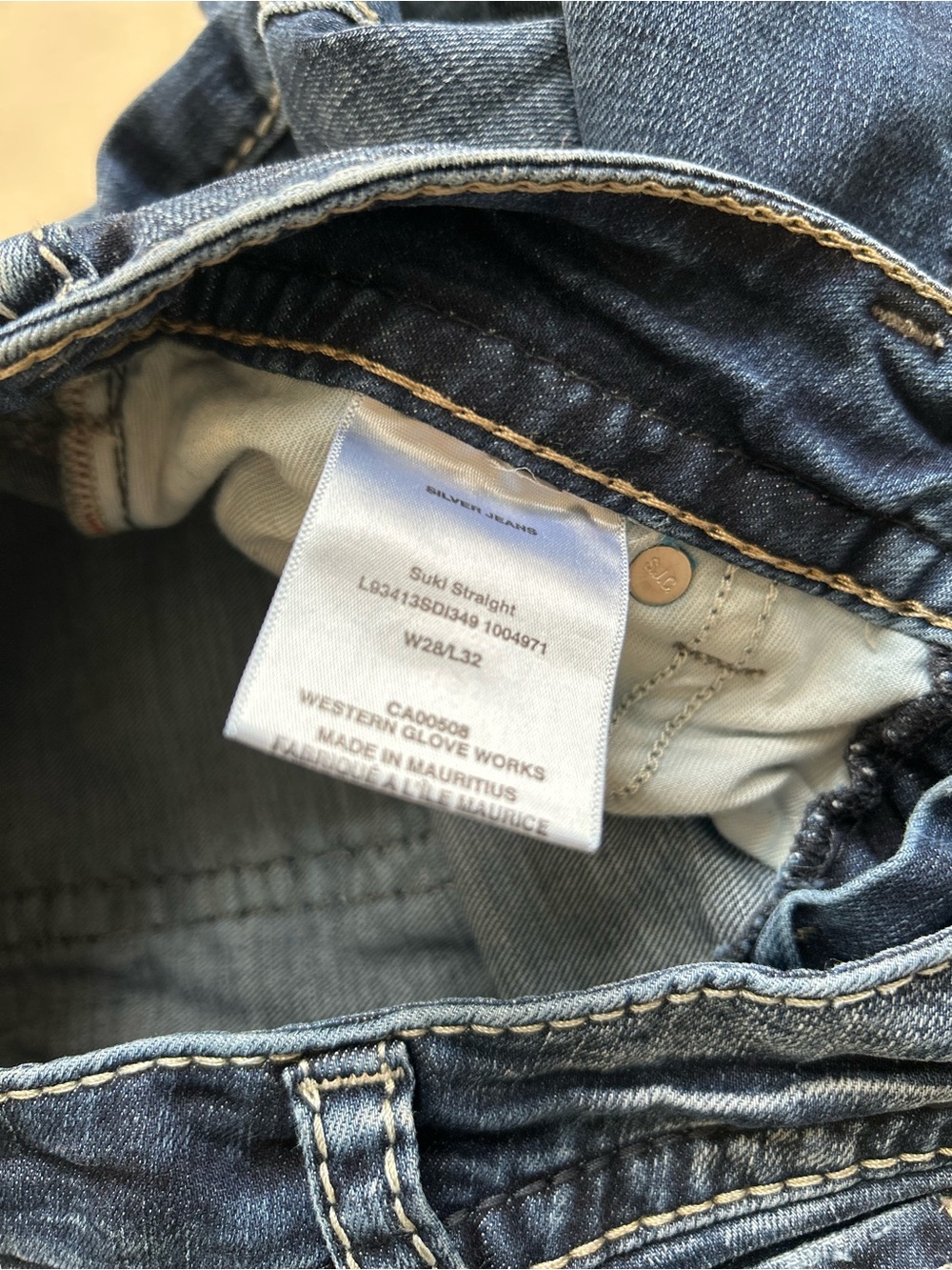 Silver Jeans Indigo Blue Straight Leg Women's Jeans size w28 - Picture 5 of 8